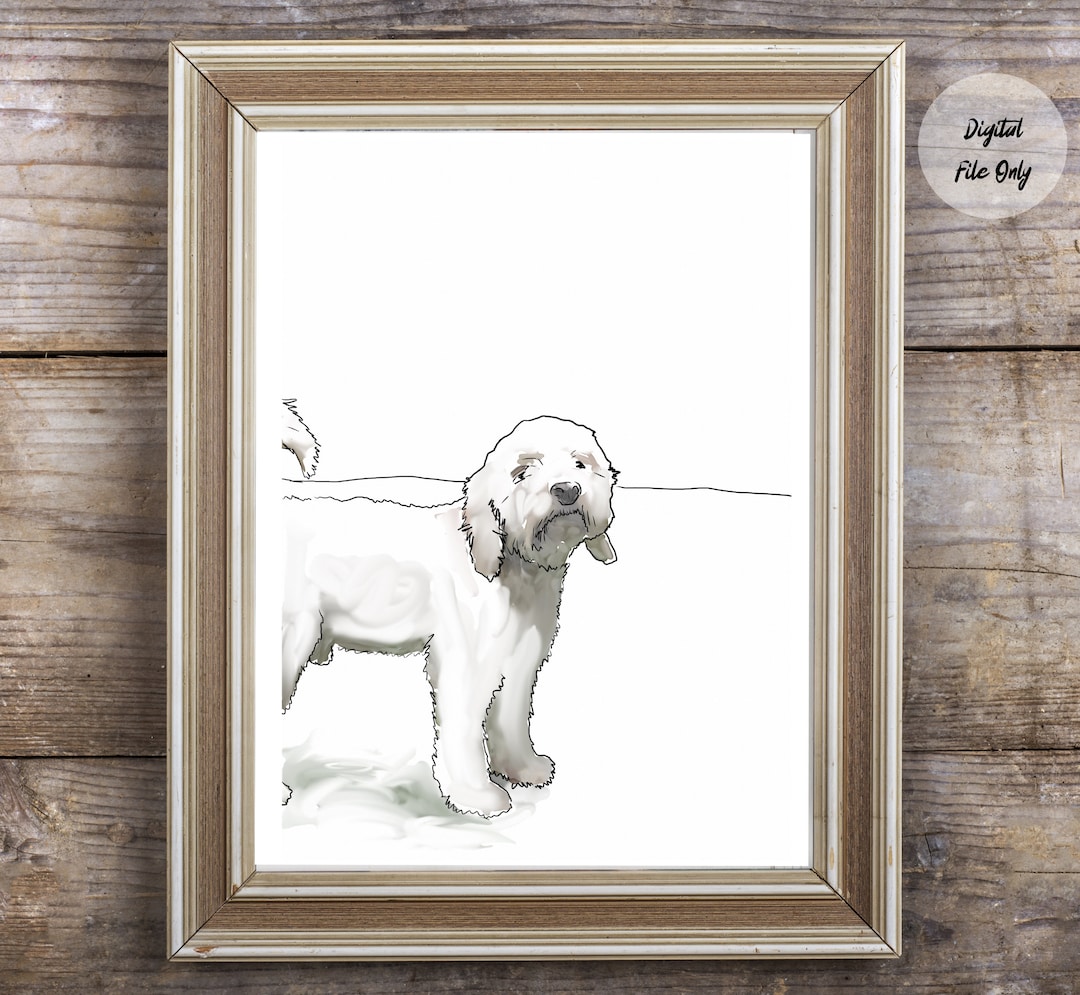 Cockapoo Printable Wall Art Abstract Instant Download DIY Print ...