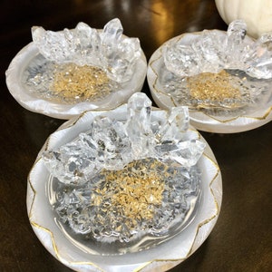Handgefertigte Epoxidharz Ringschale, Hochzeitsgeschenk, Verlobungsgeschenk, Muttertagsgeschenk, Geschenk für sie, Ringhalter, Schmuck Aufbewahrung, Geschenk für Frau