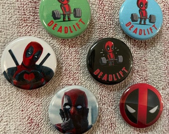 Deadpool badge reel deadpool gift mens badge reel comic badge reel