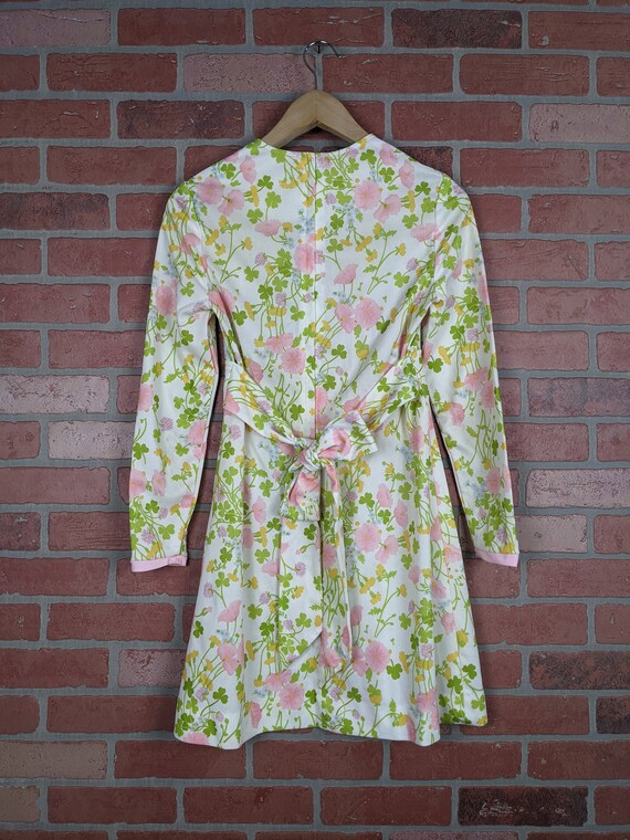 Vintage 60s-70s PBJ by Jerrell Pink Floral and Cl… - image 8