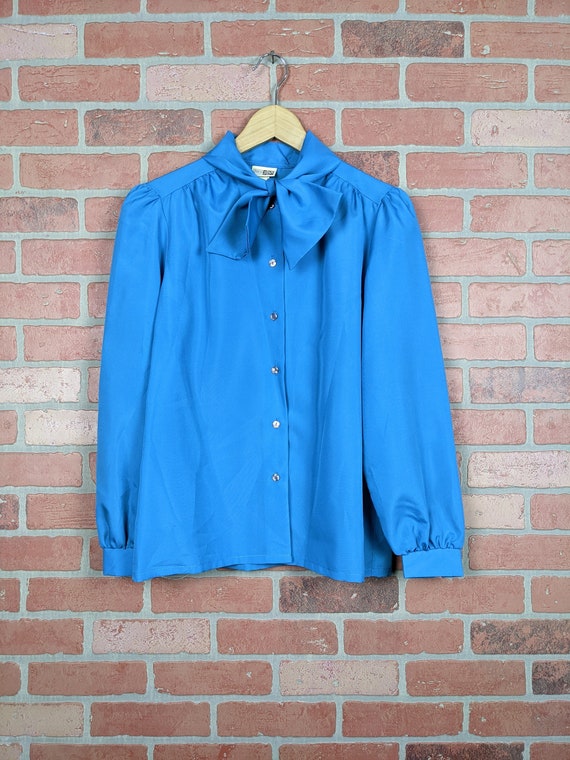 Vintage 70's-80's Sears The Fashion Place Blue Bu… - image 2