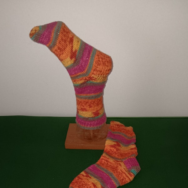 Warm Hand Knitted Wool Socks Size 5