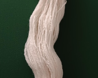 Handspun White Merino Wool Yarn – 2 Ply Fingering