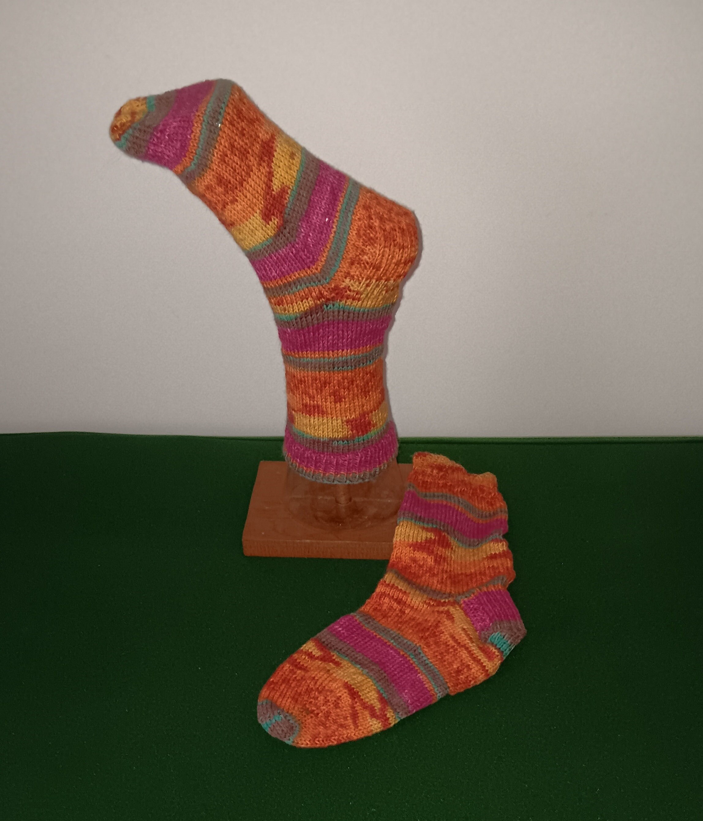 Fair Trade Hand Knitted Fairisle Stripy Woollen Socks Multiple