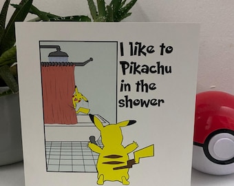 PIKACHU greetings card