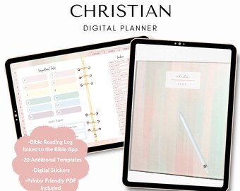 2024 Planner Christian Planner Digital Planner Printable Planner ...