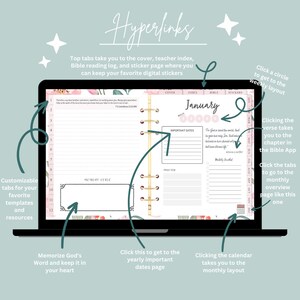 2024 Planner Christian Planner Digital Planner Printable Planner ...