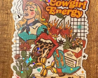 Naklejka „Kowbojka Energia”