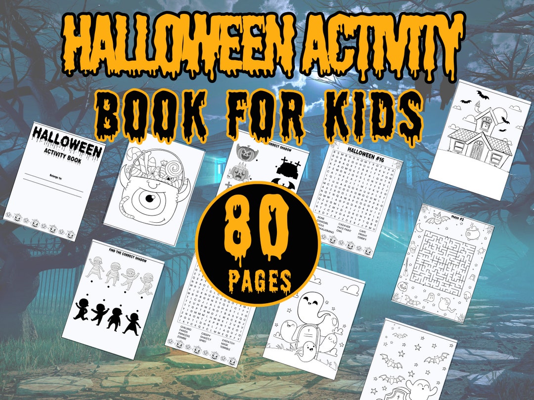 Halloween Activity Book for Kids Digital Download | Perfect for ...