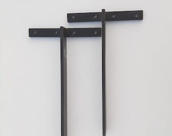 Soportes de pared para lavabo de acero resistente para mármol y piedra, soporte flotante para tocador.