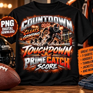 Football-Touchdown-PNG, Prime Catch Digital Download