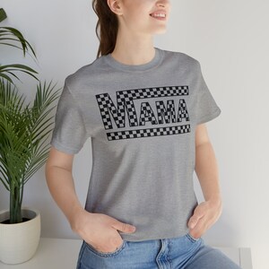 Racing Mama Checkered Flag Unisex Jersey Short Sleeve Tee
