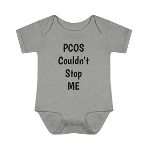 PCOS könnte mich nicht stoppen Säugling Baby Rib Bodysuit