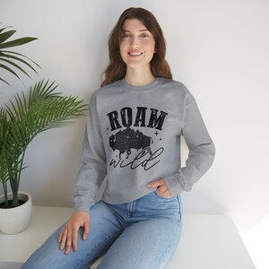 Roam Wild Unisex Heavy Blend™ Crewneck Sweatshirt