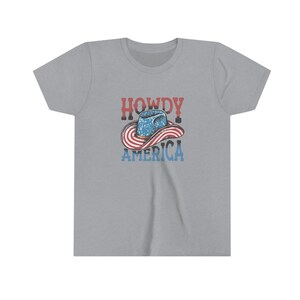 Howdy America 4th of July Youth Short Sleeve Tee