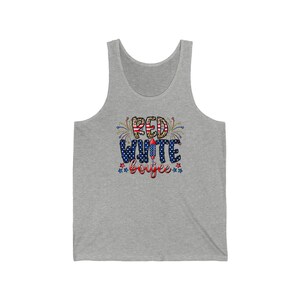 Red, White, and Boujee 4th of July Unisex Jersey Tank