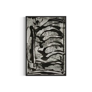 Abstract Art Print, Black & White Acrylic Painting, Modern Wall Art, Home Decor