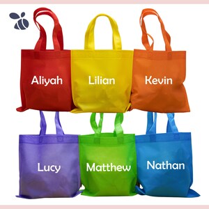 Custom Favor Bags, Party Bags for Kids, Toddler Party Bags, Personalized Party Favor Bags 9.75&quot;x9.75&quot;