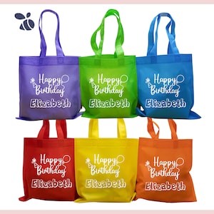 Children’s Party Bag Treats, Colorful Birthday Party Bags, Personalized Party Bags For Kids, Party Favor Bags 9.75&quot;x9.75&quot;