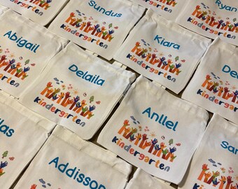 Kindergarten Mini Goodie Bags: Reusable Party Favor Bags