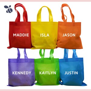 Take Home Goodie Bags, Party Bags for Kids, Rainbow Party Bags, Personalized Goodie Bags, Kids Party Bags, Favor Bags 9.75&quot;x9.75&quot;