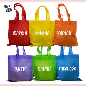 Party Bags for Children, Kids Favor Bags, Personalized Party Favor Bags, Custom Goodie Bags, Colorful Party Favor Bags 9.75&quot;x9.75&quot;