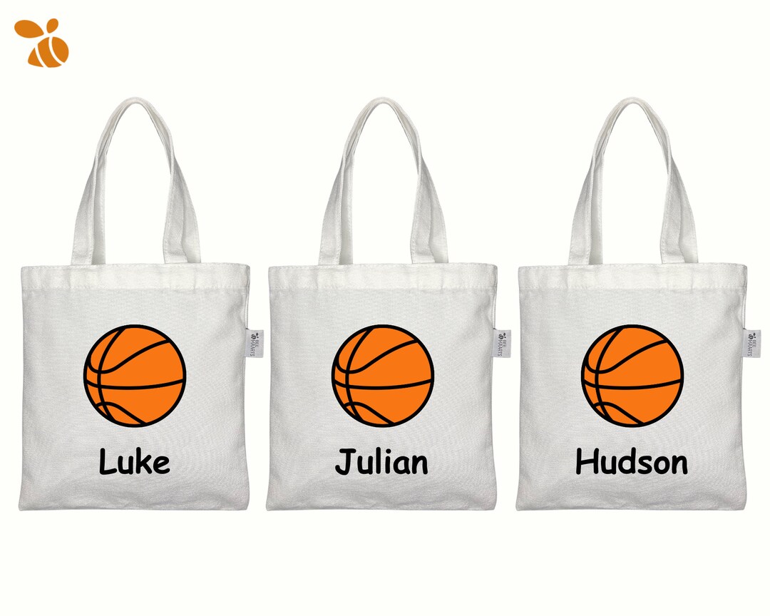 Set of 3 Basketball Party Bags Sports Themed Birthday Party Etsy