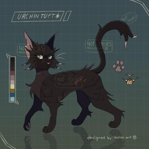 Urchintuft - Warrior / Battle Cat Adoptable OC Original Character - Feline Adopt - Fursona
