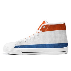 High-Top Canvas Shoes - Dutch Vintage Flag - Sneakers