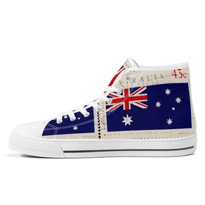 Australien High-Top Canvas Schuhe Australischer Fan Converse Style Aussie Turnschuhe