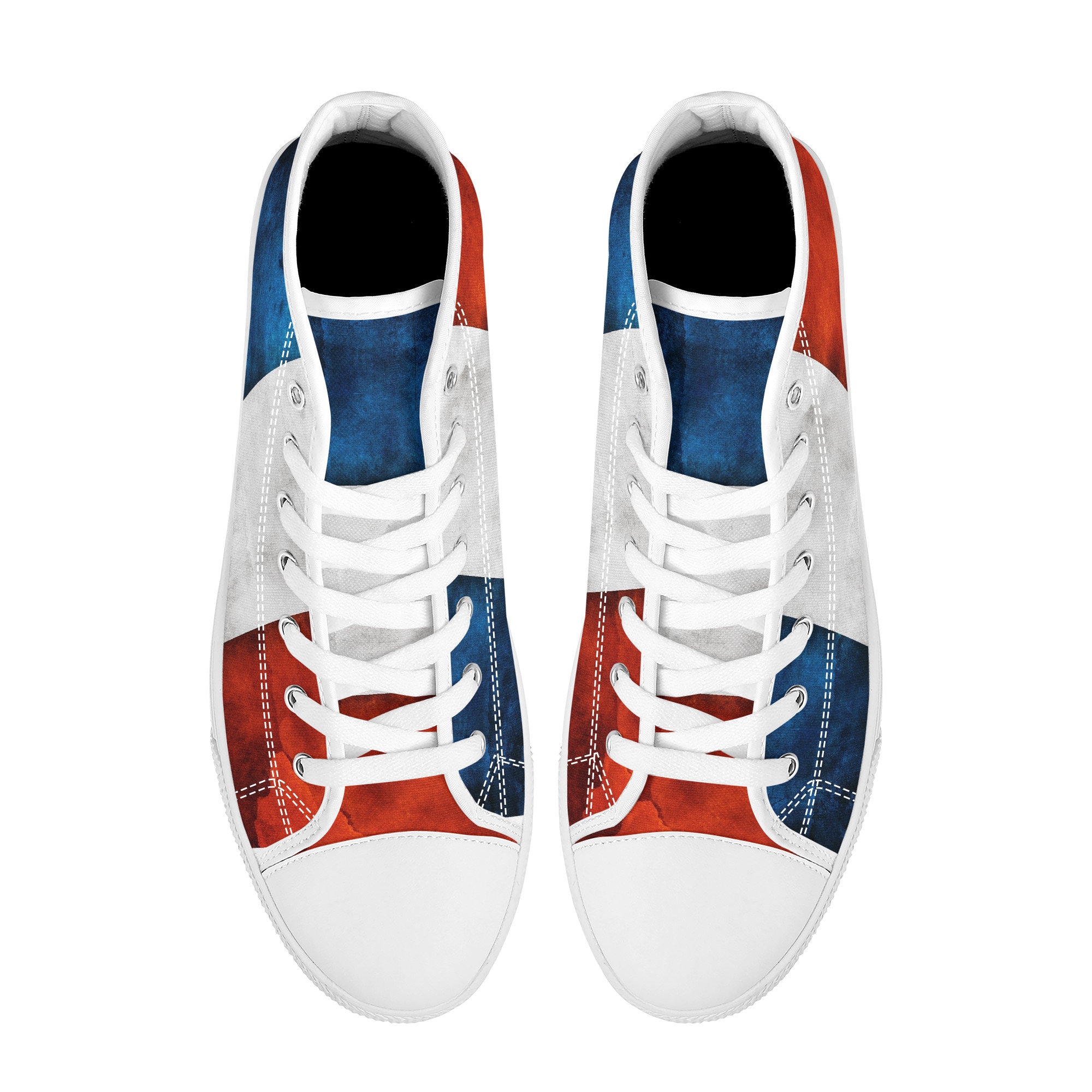 Racing Checkered Flag High Top Shoes N247