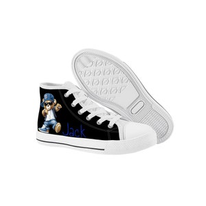 Kinder Converse Style Personalisierte Teddybär Streetwear Kinder High Top Canvas Schuh Einzigartiger Stil für Trendy Kids