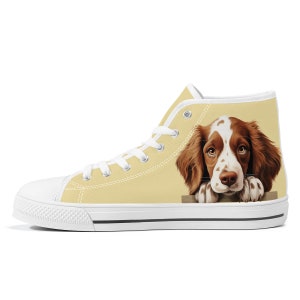 Welsh Springer Spaniel High-Top Canvas Schuhe / für Welsh Springer Besitzer / Geschenk für Welsh Springer Spaniel Fan / Converse Style