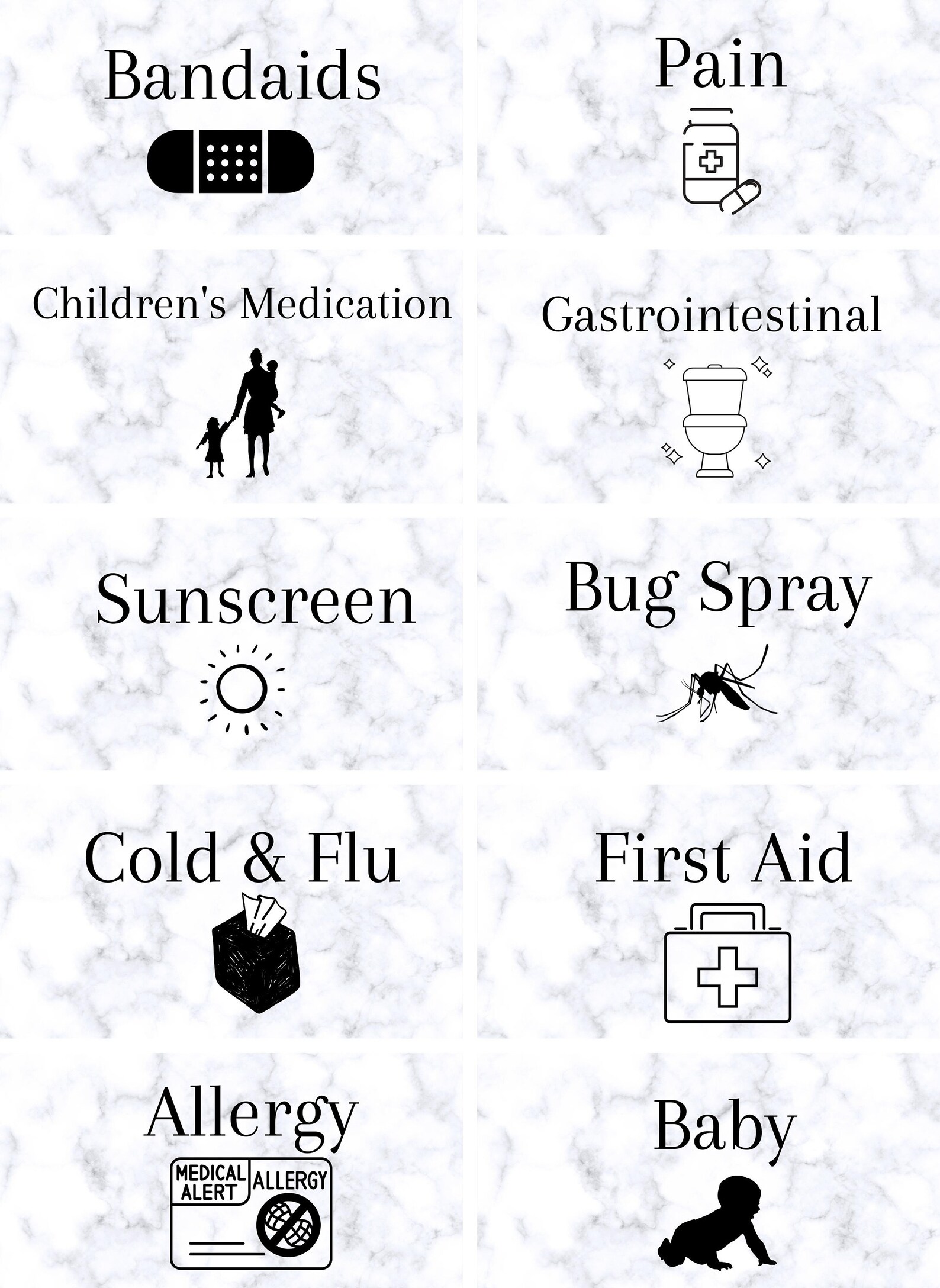 Medicine Labels Medicine Organization Medicine Etsy