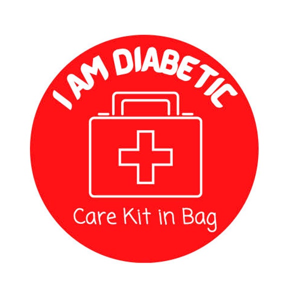 medical alert, diabetic svg, diabetic png, Care kit in bag, medical peril, daycare, school, camp labels, cut files for cricut and silhouette