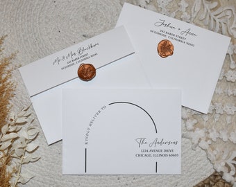 Wedding Envelope Template, Printable Envelope, Boho Envelope Design, Edible Envelope, Printable Wedding Address, Instant Download, Boho Arch
