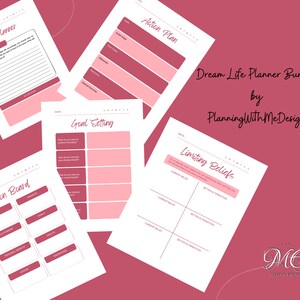 Dream Life Planner Bundle - Instant Download - Printable Life Planner - Life Goal Planner - Vision Board Planning