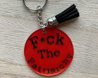 F the Patriarchy Acrylic Keychain, Feminist Swifty Gift