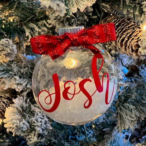 Personalized Ornaments Custom Name Ornament Christmas Etsy