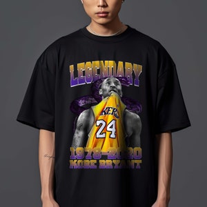 Kobe Bryant 90s Vintage Shirt, Basketball Tee Tops Long Sleeve -  Reallgraphics