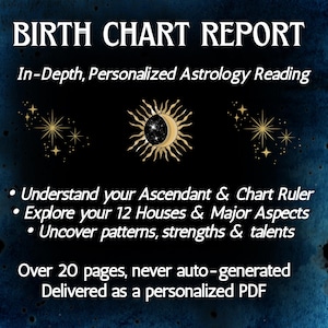 Lecture du thème astral – Rapport d'astrologie approfondie | PDF personnalisé