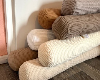 Draught excluder in earth tones snake for windows and or doors, cold protection, air stopper in various lengths, wind and cold protection