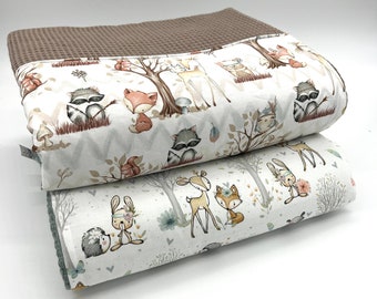 Baby blanket, stroller blanket, waffle piqué baby blanket, available in various colors, with optional embroidery, gift for birth/christening