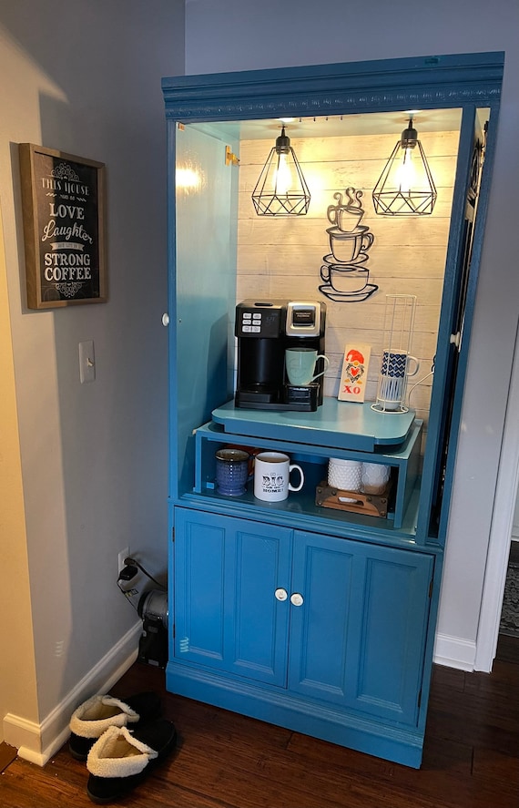 Custom made wine coffee bar