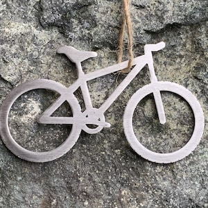 Mountain Bike Ornament Made From Stainless Steel handmade, Cycling Gift, Bike Christmas Ornament, Specialized Bike Ornament, Mountain Bike, Metal Bike Ornament, Bike racing, Cycling Gift, Biker Gift, Love Mountain Biking Gift, Metal Bike Ornament
