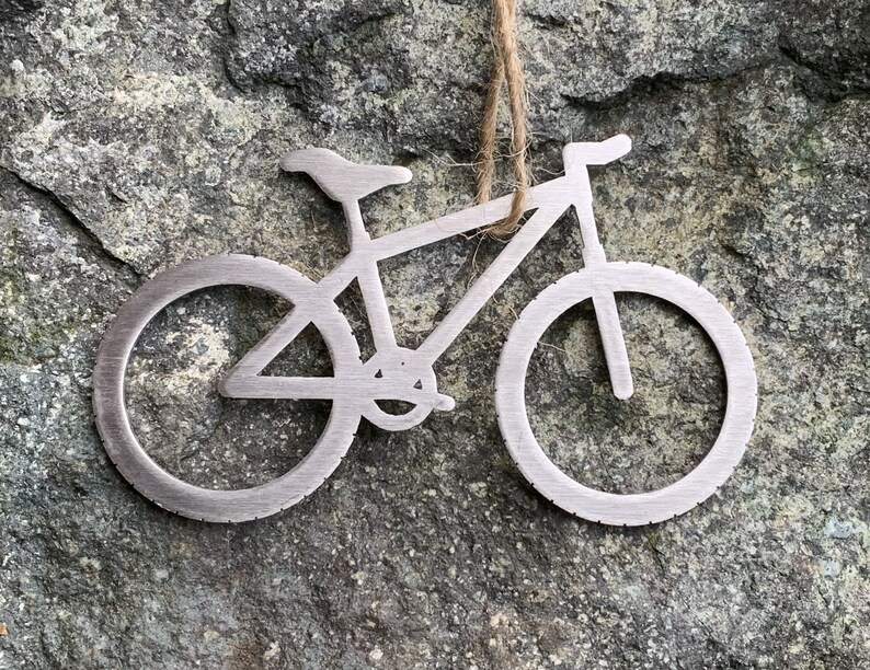 Mountain Bike Ornament Made From Stainless Steel handmade, Cycling Gift, Bike Christmas Ornament, Specialized Bike Ornament, Mountain Bike, Metal Bike Ornament, Bike racing, Cycling Gift, Biker Gift, Love Mountain Biking Gift, Metal Bike Ornament