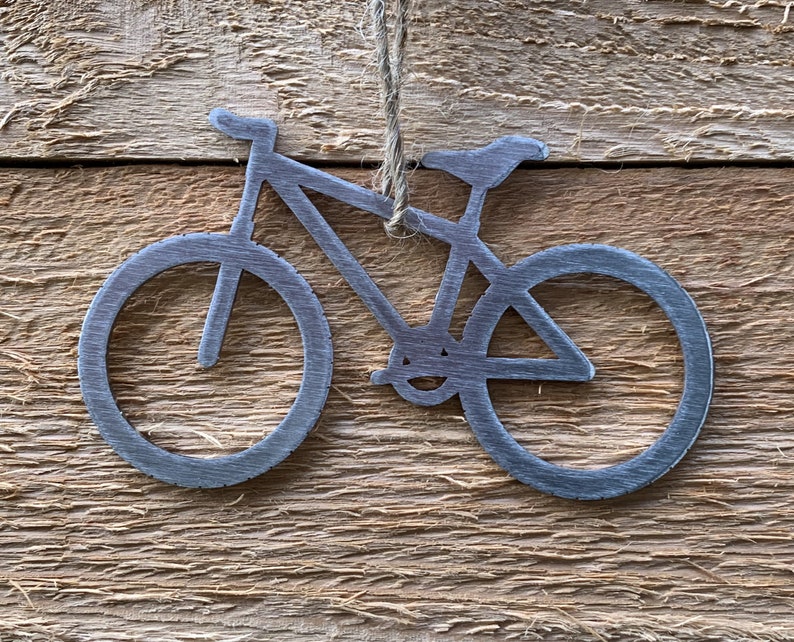 Mountain Bike Ornament Made From Stainless Steel handmade, Cycling Gift, Bike Christmas Ornament, Specialized Bike Ornament, Mountain Bike, Metal Bike Ornament, Bike racing, Cycling Gift, Biker Gift, Love Mountain Biking Gift, Steel Bike Ornament
