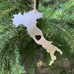 Italy Ornament Stainless Steel | Wedding Anniversary Gift | Christmas Ornament | Rome Venice Milan Adventure Gift | Honeymoon Vacation Gift