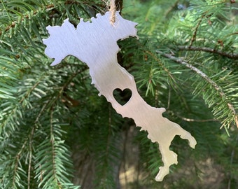 Italy Ornament Stainless Steel | Wedding Anniversary Gift | Christmas Ornament | Rome Venice Milan Adventure Gift | Honeymoon Vacation Gift
