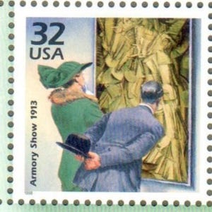 Vintage Stamp 1913 Armory Show Introduces Avant-Garde Art - Held in New York - 1910 Celebrate the Century 32 Cent MNH US Stamp Scotts 3183d